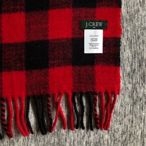 NEW J Crew Acrylic Buffalo Plaid Scarf
